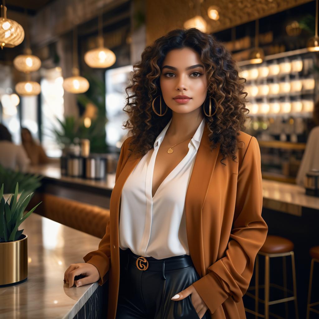 Cinematic Portrait of Middle-Eastern Woman