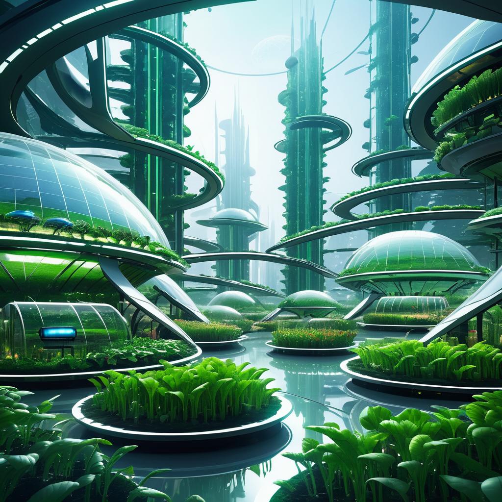 Futuristic Farming Colony in Biodome