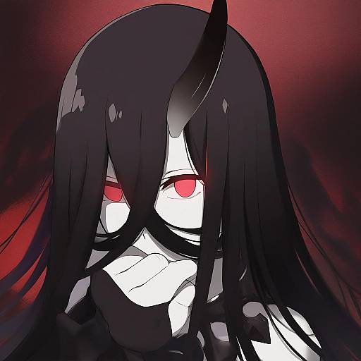 Illustration of Battleship water oni, kantai collection in the style of Lotosu