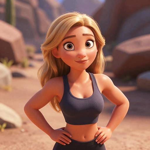 Ultra-Realistic Sporty Woman Portrait