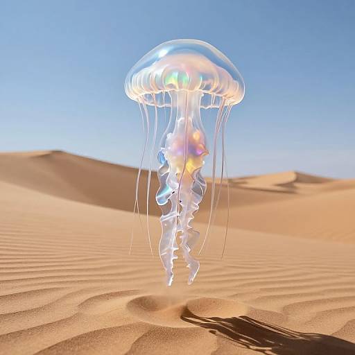 Colossal Iridescent Jellyfish Desert