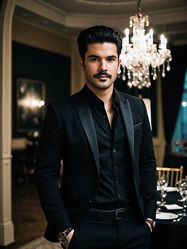 Stylish Black Formal Male Outfit