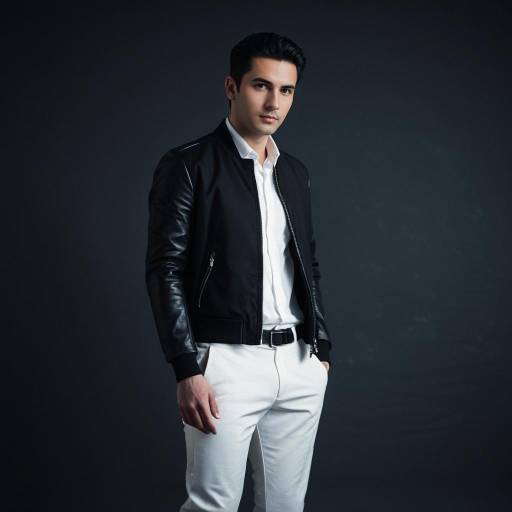 Man in Casual Dark Jacket and White Shirt