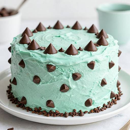 Delicious Mint Chocolate Chip Cake