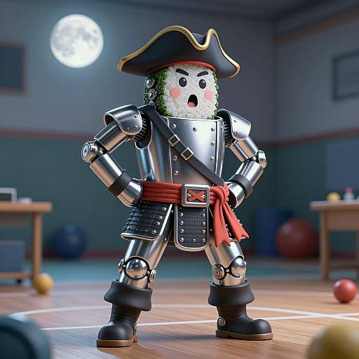 Samurai Sushi Roll in the Gym