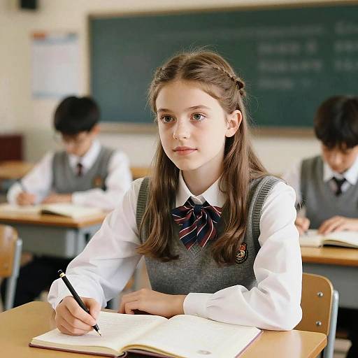 Cinematic School Portrait of Anna