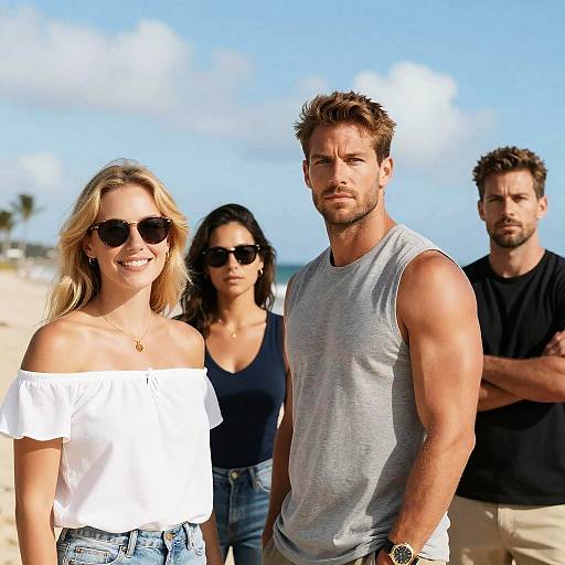 Group of Friends on Beach