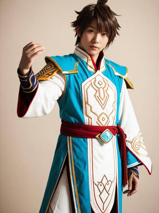 Man Cosplaying as Sorey from Tales