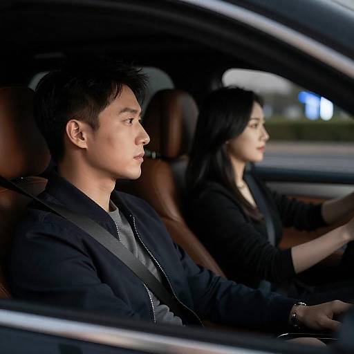 Cinematic Car Ride: Passenger and Driver