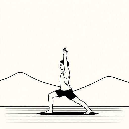 Minimalist Yoga Line Art Poster