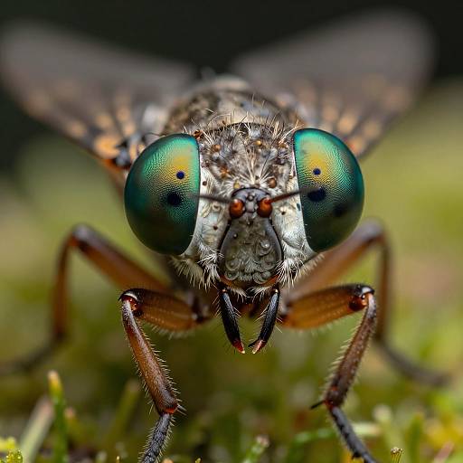Hyper-Detailed Firefly Face Macro Photography
