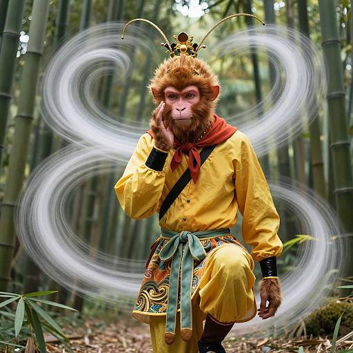 Sun Wukong in Ancient Bamboo Grove