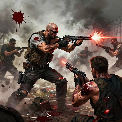 Chaotic Cartel Gunfight Scene