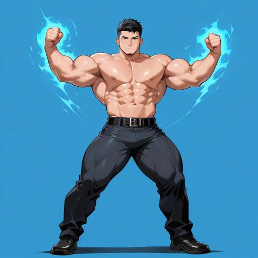 Imposing Muscular Man with Telekinesis Imposing Muscular Man with Telekinesis