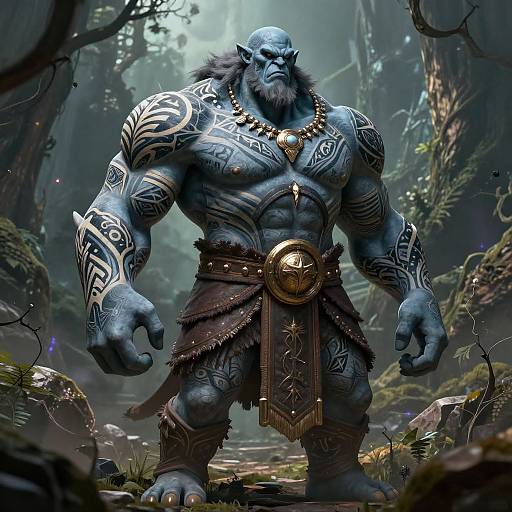 Goliath Warrior with Enchanted Tattoos