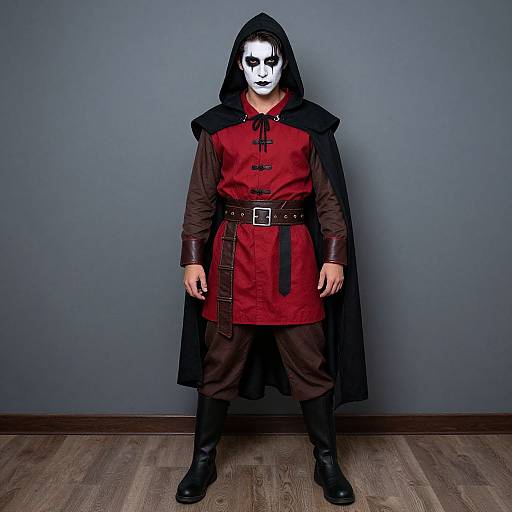 Costumed Figure with Painted Face