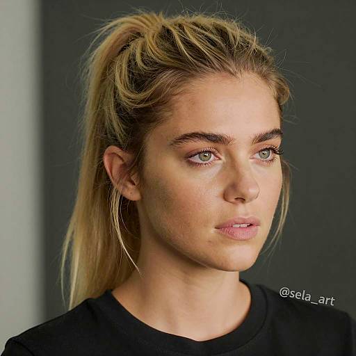 Portrait of a Woman with Unique Features