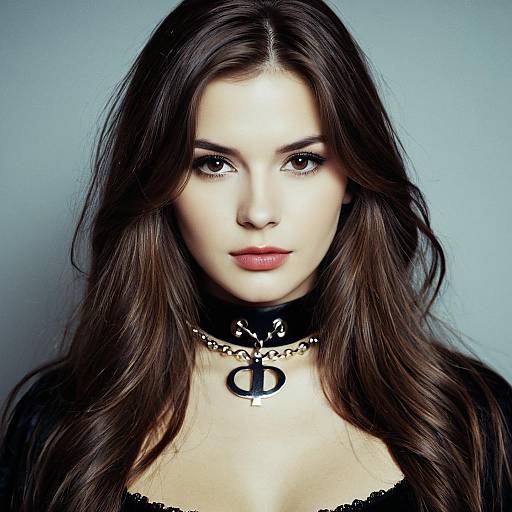 Portrait of Young Woman with Choker