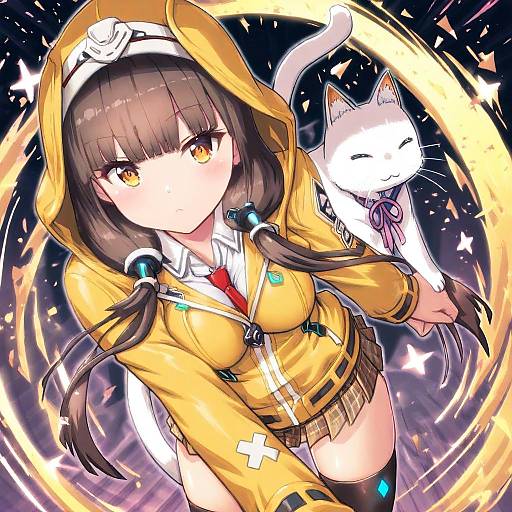 Illustration of Asakura karen (heaven burns red), heaven burns red in the style of Hase yu