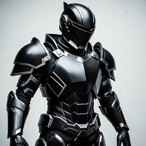 Futuristic Black Noir Cosplay Armor Design