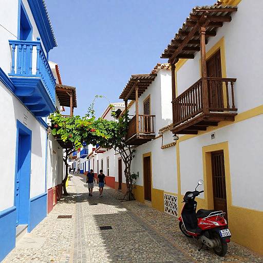 Charming Mediterranean Village Street