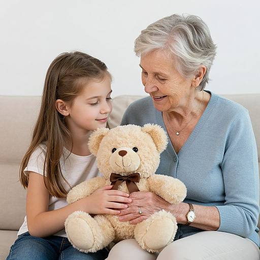 Intergenerational Warmth with Teddy Bear