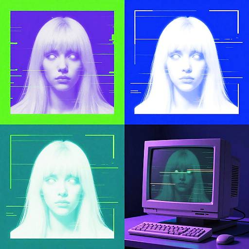 Cyberpunk Ghostly Quadrant Faces