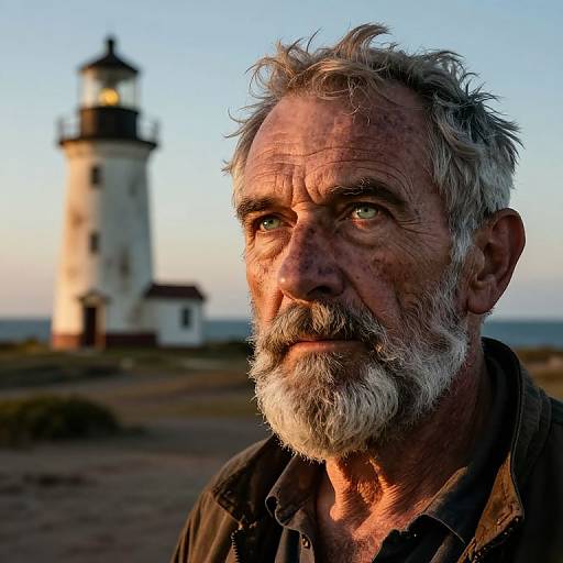 Photorealistic Portrait of Weathered Sea Captain