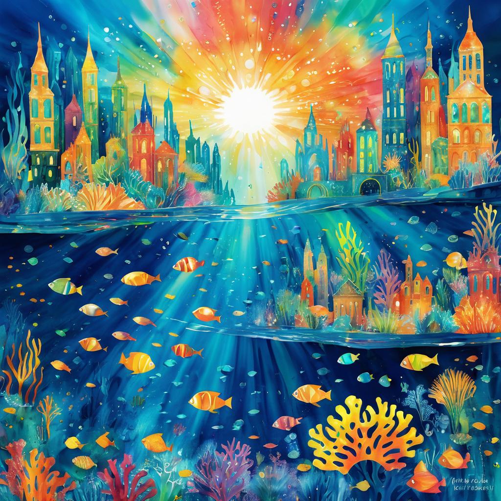 Magical Underwater City Inspired by Art