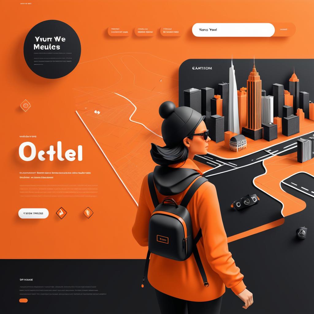 Modern Minimalistic Travel Guide Homepage Design