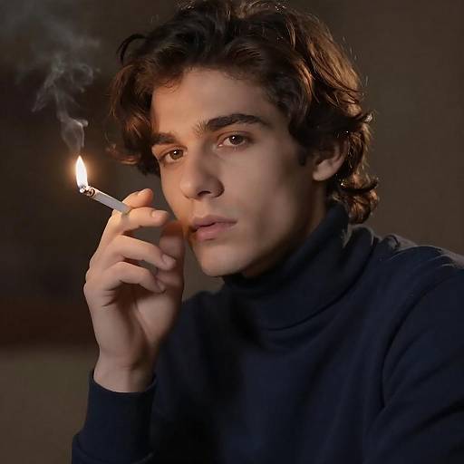 Intense Portrait of a Young Man