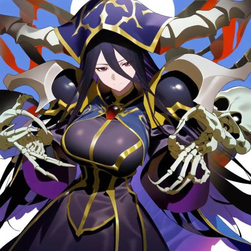 Illustration of Ainz ooal gown, overlord (maruyama) in the style of Jikatarou