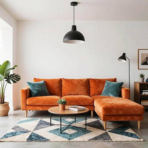 Vibrant Modern Living Room Design