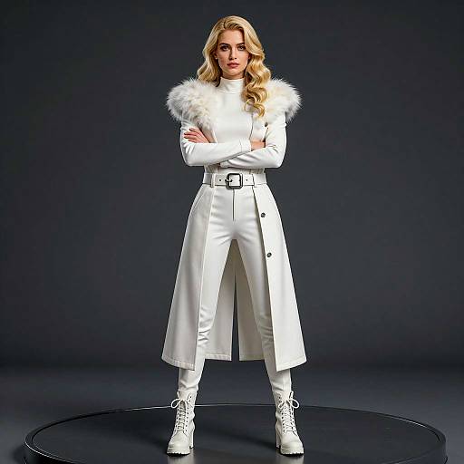 CGI Female Character in Stylish Outfit