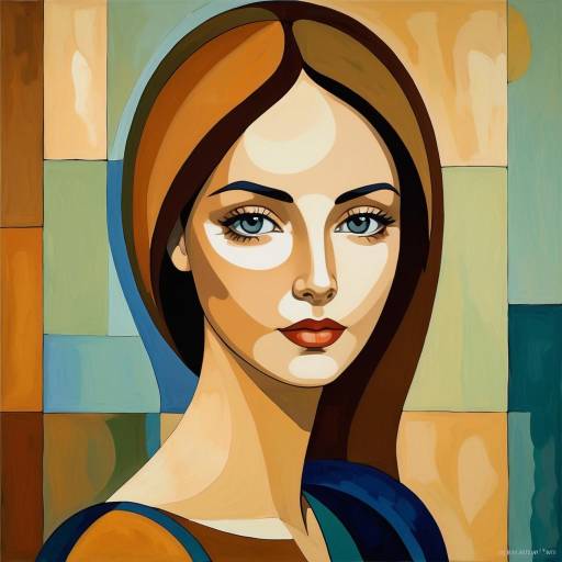 Modigliani Inspired Woman's Portrait Design
