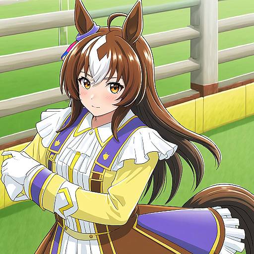 Illustration of Calstone light o (umamusume), umamusume in the style of Kurebayashi noe