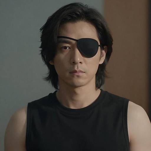 Portrait of Eyepatched Man, Dramatic Light