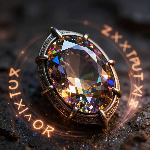 Mystical Gemjab Gemstone in Ancient Armor