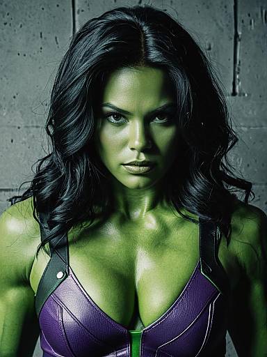 She Hulk Cosplay Cinematic Portrait