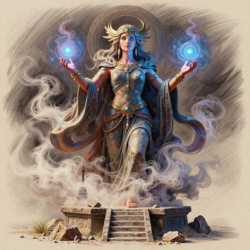 Hyperrealistic 3D Oracle Drawing