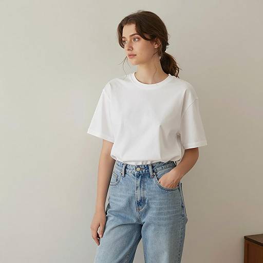 Casual Summer Style: Young Woman Portrait