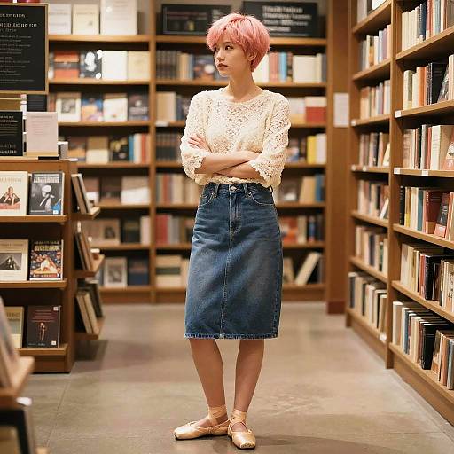 Pastel Pixie in Vintage Bookshop