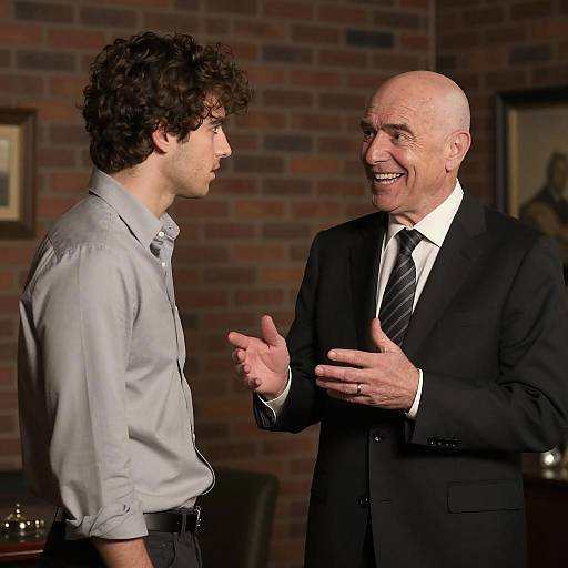 Dynamic Conversation in Dimly Lit Room