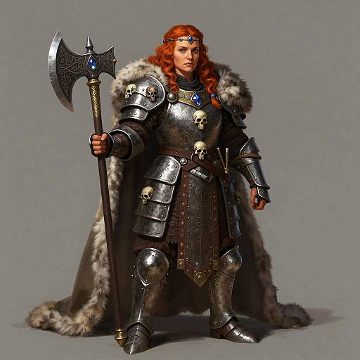 Resilient Shieldmaiden in Dwarven Armor