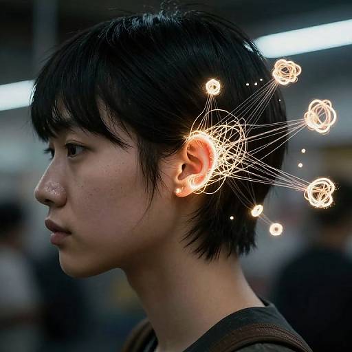 Glowing Mind Knots Behind Ears