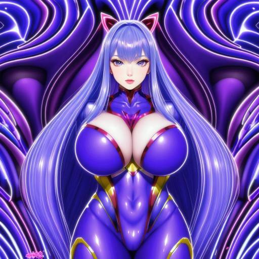 Illustration of Akiyama rinko, taimanin (series) in the style of Shiro kuma shake