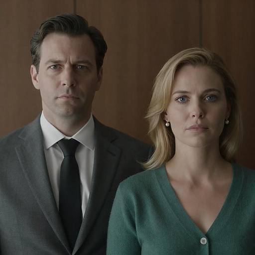 Serious Portrait of a Calm Couple