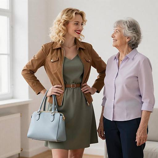 Dynamic Duo: Smiles in a Bright Room