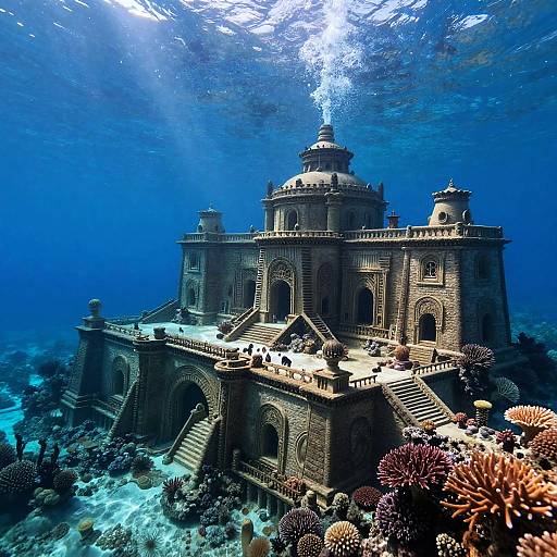 Ultra-Realistic Atlantis Underwater Ruins