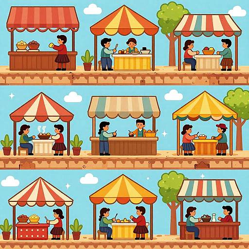 2D Bolivian Bazaar Platformer Sprite Sheet